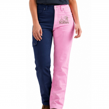 Eve Overall - Navy Blue & Baby Pink